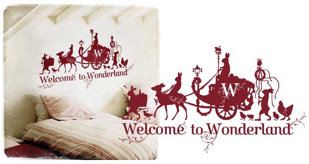 Wonderland wall sticker by www.mr-cup.com