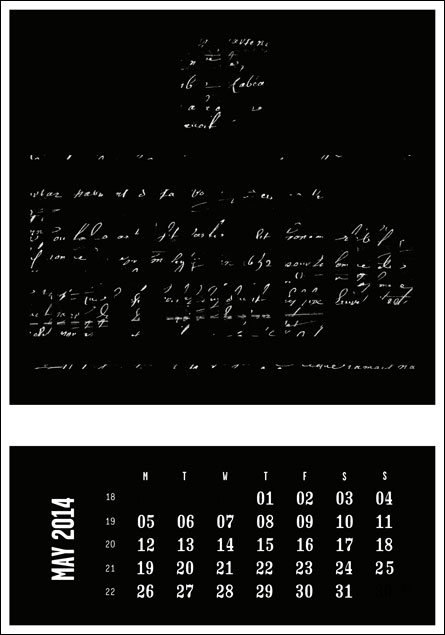 The creative manifesto letterpress calendar www.mr-cup.com