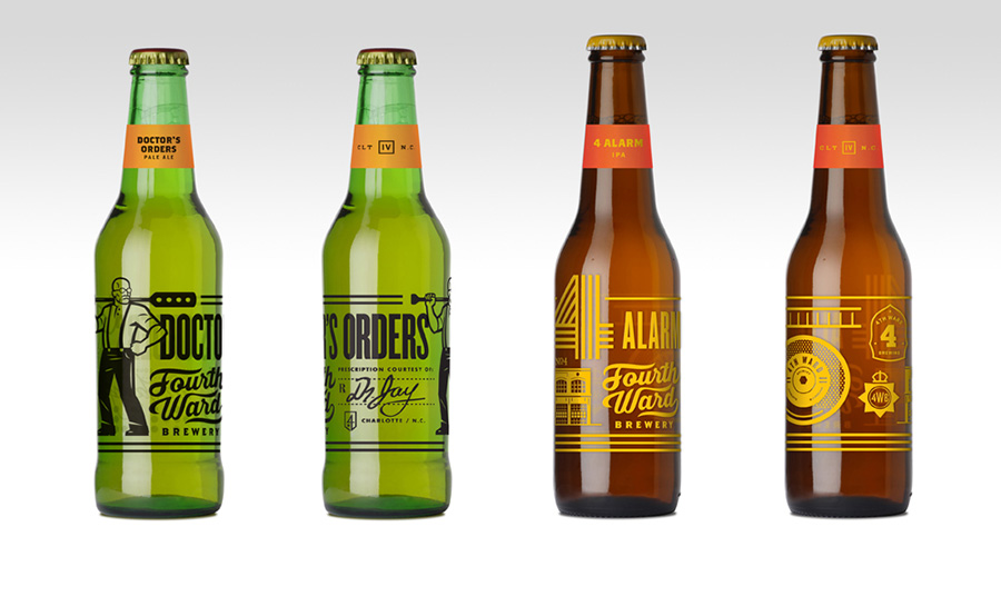 Fourth Ward Brewery Identity by Matt Stevens via www.mr-cup.com