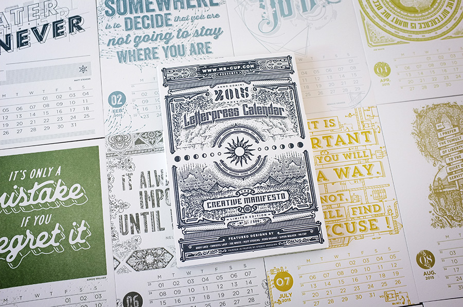 letterpress calendar bt www.mr-cup.com