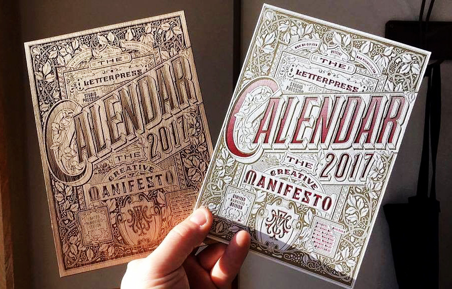 The letterpress calendar by mr-cup