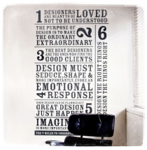 Presented version : 70x120cm in black