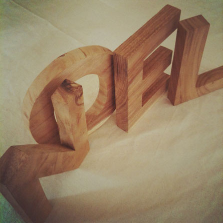 Wood letters by mr-cup.com