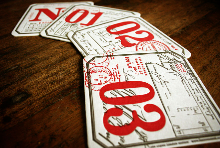 Letterpress coasters by www.mr-cup.com