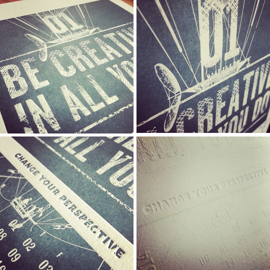 2014 Letterpress Calendar - The creative manifesto - www.mr-cup.com