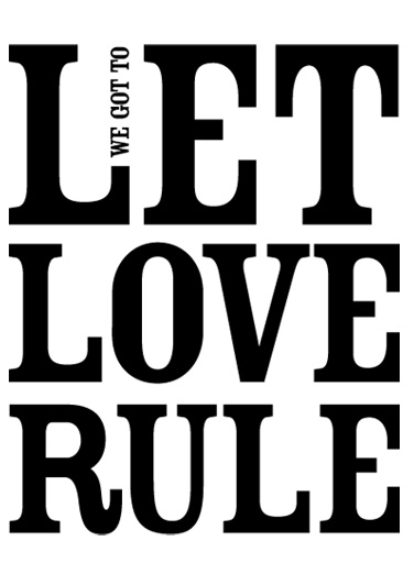 Let love rule - wall sticker - www.mr-cup.com