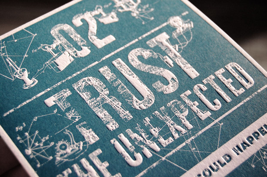 The 2014 letterpress calendar Creative Manifesto by www.mr-cup.com