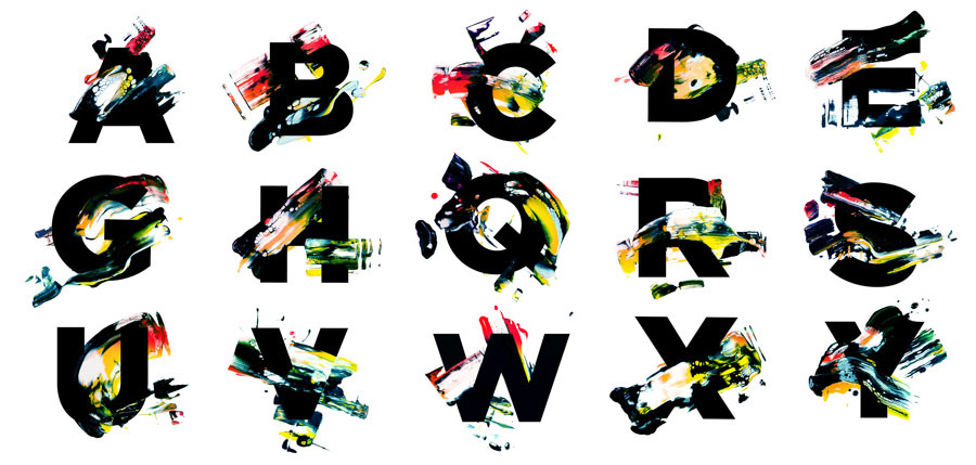 Raw type by Alex Trochut via www.mr-cup.com