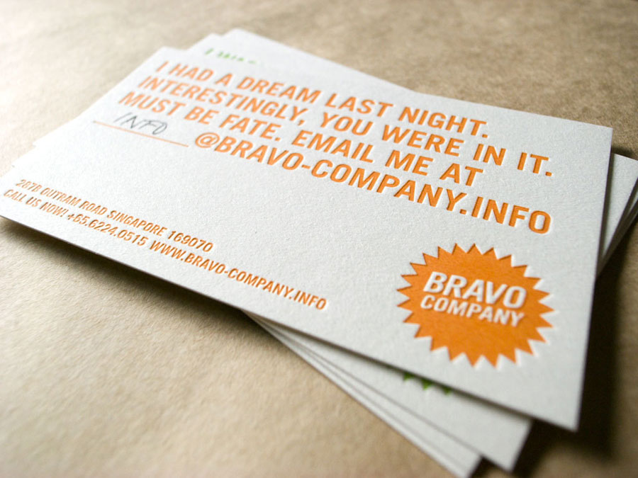 Nice to meet you Bravo Company Singapore - www.mr-cup.com