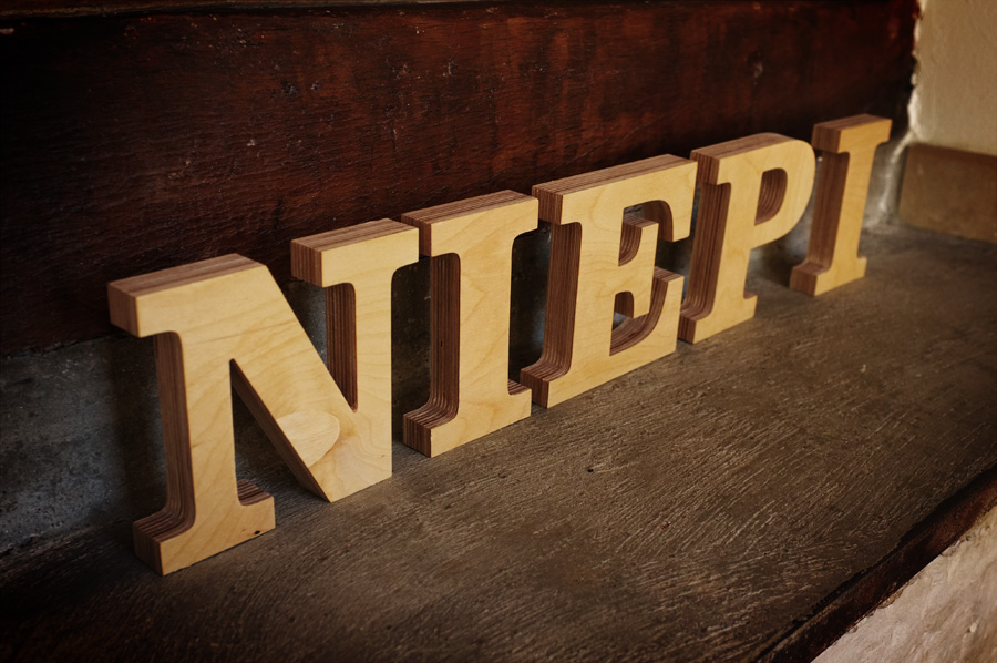 wood letters 2014 by www.mr-cup.com