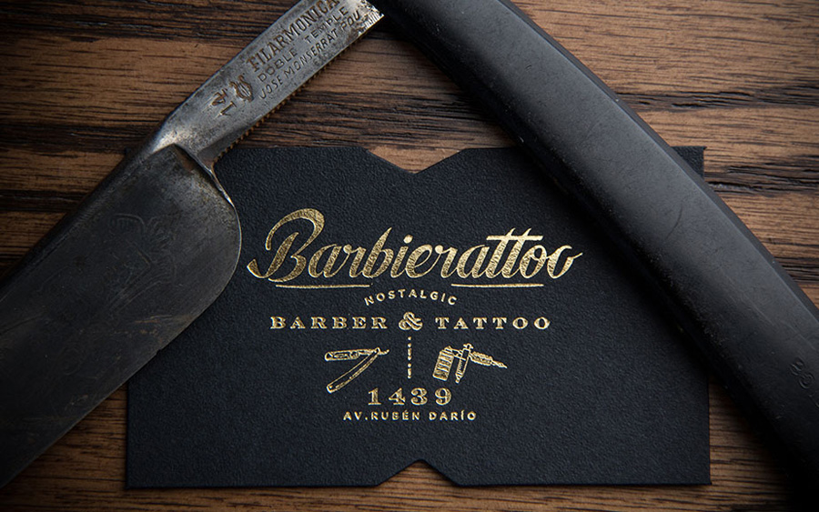 barbiertattoo by Memela via www.mr-cup.com