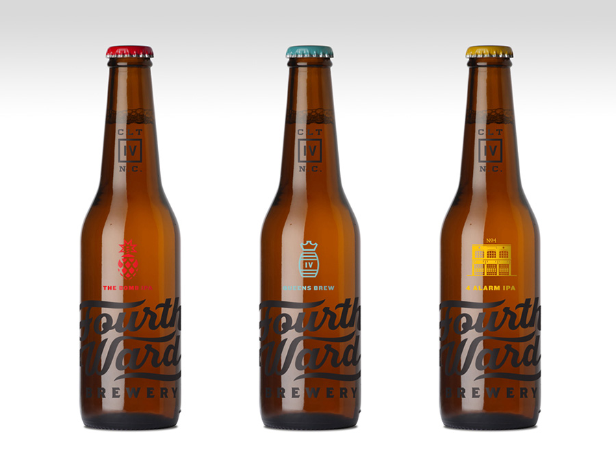 Fourth Ward Brewery Identity by Matt Stevens via www.mr-cup.com