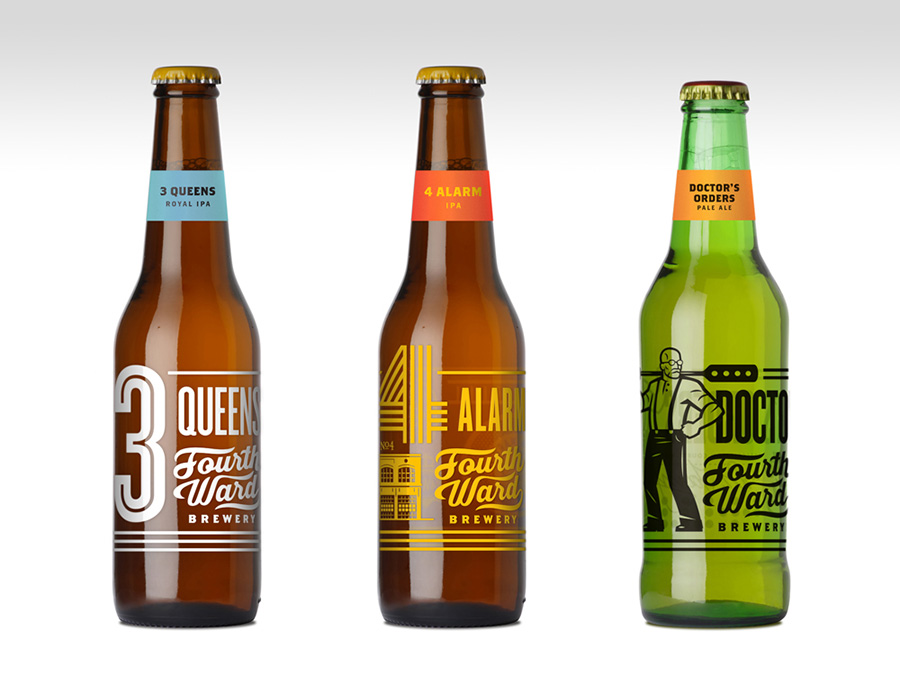 Fourth Ward Brewery Identity by Matt Stevens via www.mr-cup.com