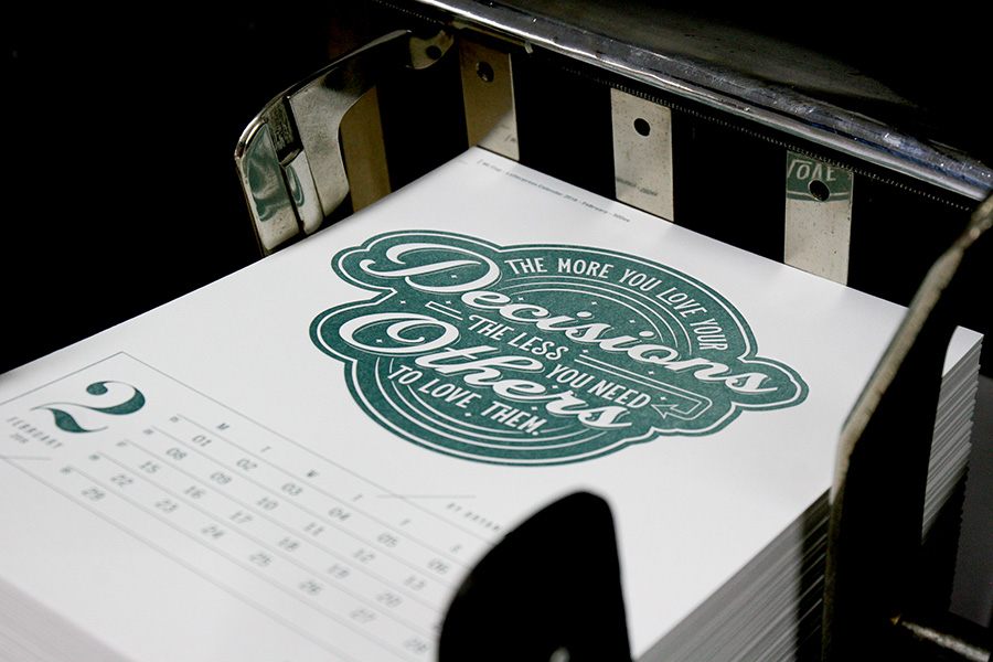 letterpress calendar by www.mr-cup.com