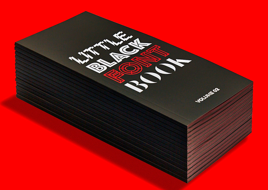 Little Black Font Book via www.mr-cup.com