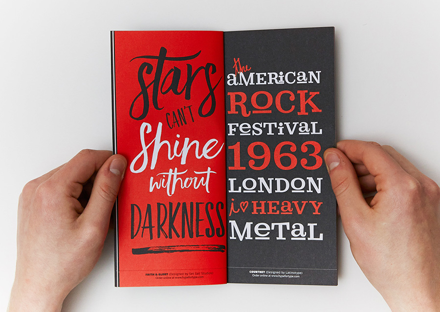 Little Black Font Book via www.mr-cup.com