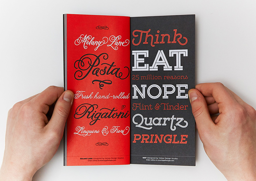 Little Black Font Book via www.mr-cup.com