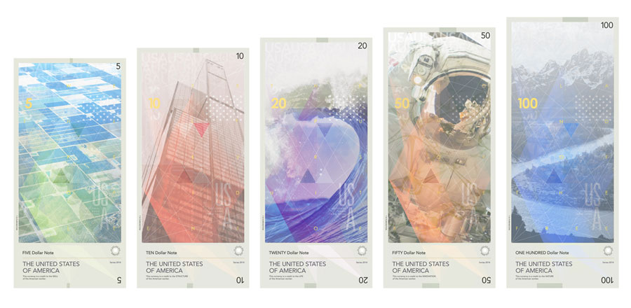 USA banknotes proposal via www.mr-cup.com