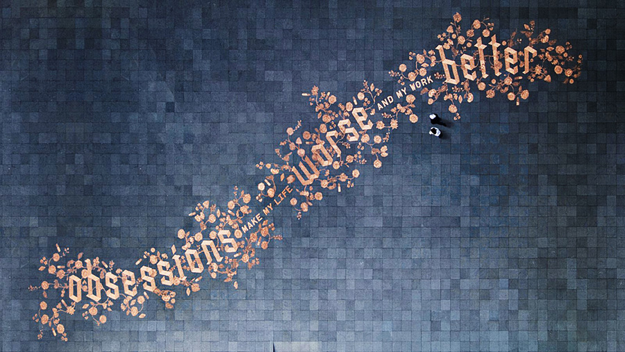 Obsessions make my life wors and my work better by Stefan Sagmeister via www.mr-cup.com