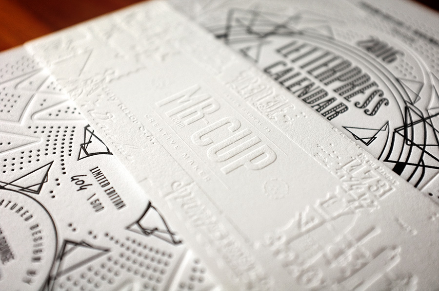 letterpress calendar by www.mr-cup.com