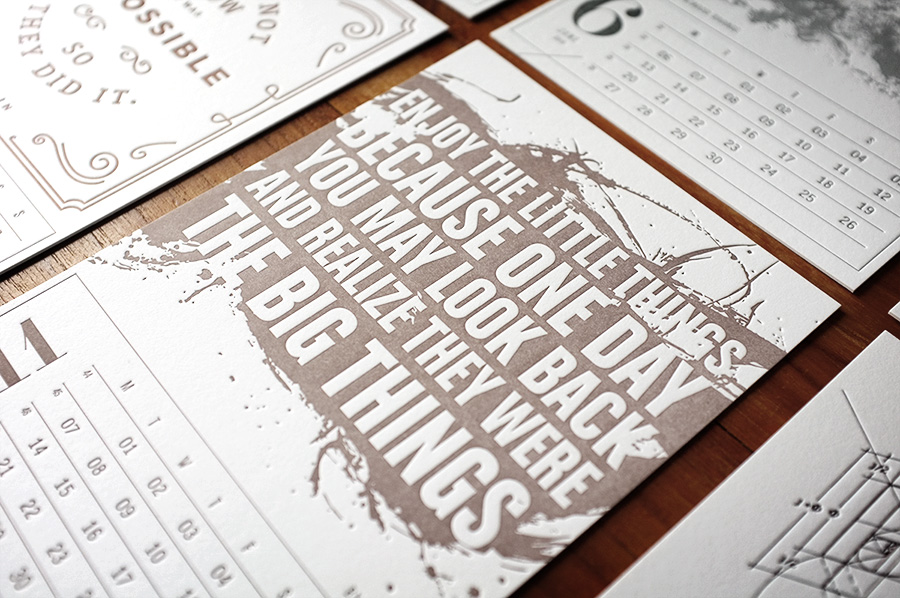 letterpress calendar by www.mr-cup.com